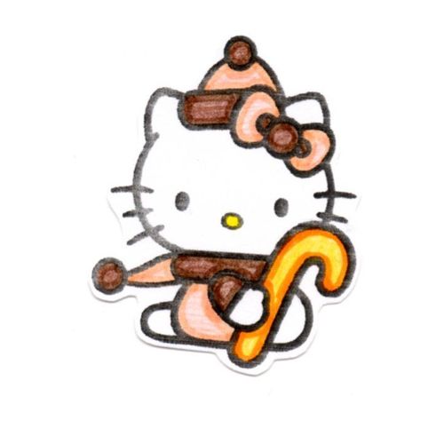 Lot De 50 Punchs Hello Kitty Noël
