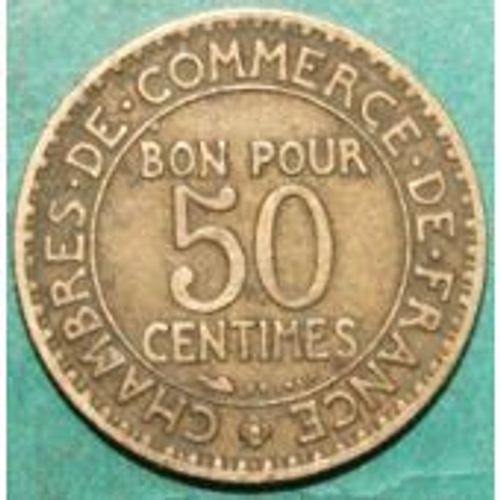 Bon Pour 50 Centimes 1923 Chambres De Commerce