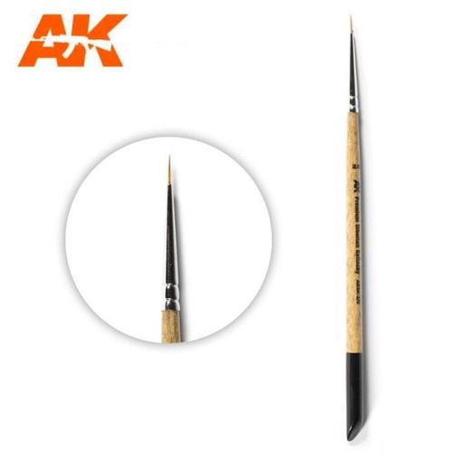 Pinceau Premium Siberian Kolinsky Taille 2/0-Ak Interactive