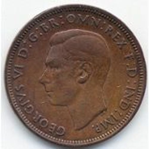 One Penny 1937 Royaume Uni