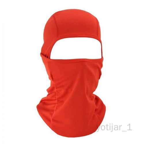 2 Masque Facial Respirant Cagoule Écharpe Couvre Rouge