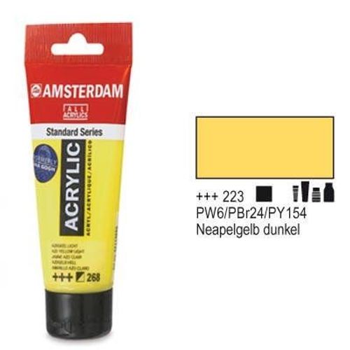 Amsterdam Acrylique Couleur 120ml Tube Jaune De Naples Profond