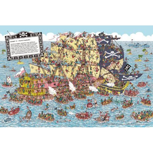 Wheres Wally? (Wally) 500 Piece Pirate Panorama 500-134 (Japon Importation)