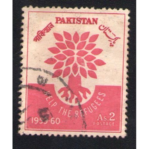 Pakistan 1960 Oblitéré Rond Used Stamp Arbre Déraciné Help The Refugees Aider Les Réfugiés
