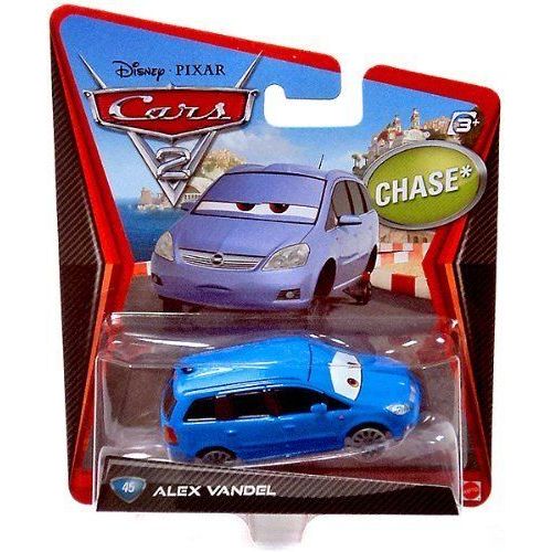 Disney Pixar Cars 2 Alex Vandel # 45 - Voiture Miniature Echelle 1:55