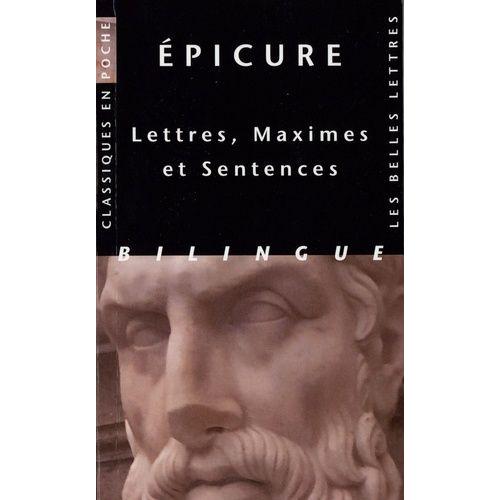 Lettres, Maximes Et Sentences