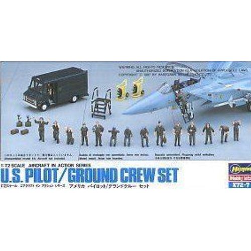 Us Pilot/Ground Crew Set-Hasegawa