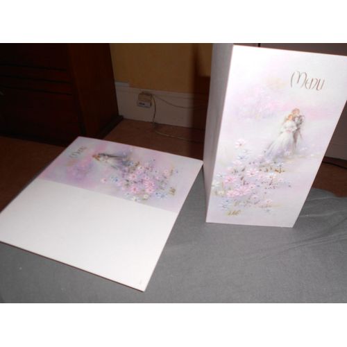 Menu De Mariage Jeunes Mariés