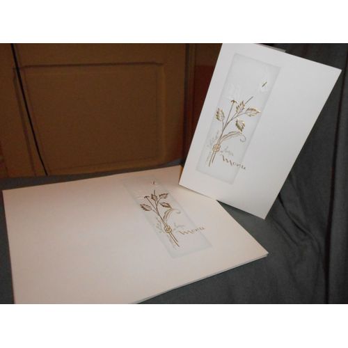 Menu De Mariage Fleurs Blanches