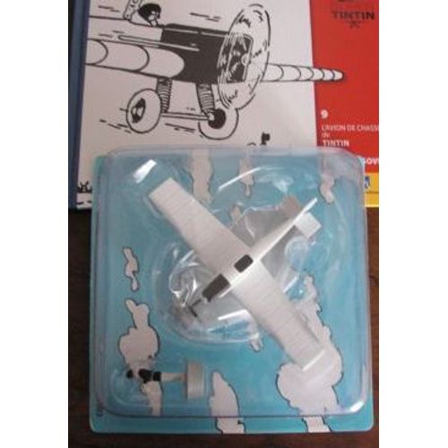 Figurine Collection En Avion Tintin De Tintin Hergé ,Moulinsart N°9 Avion De Chasse Tintin Au Pays D