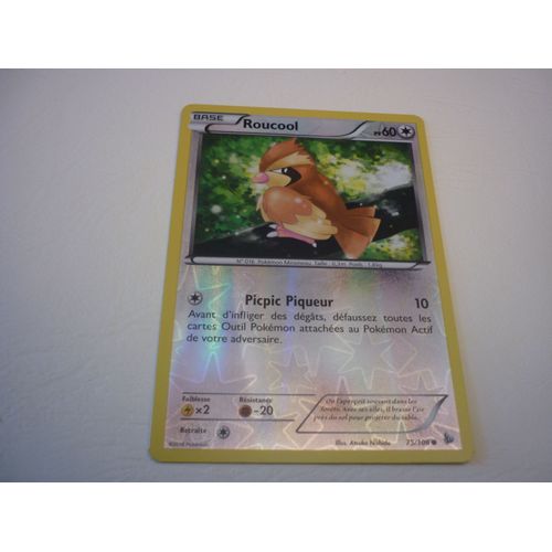 Carte Pokemon Francaise Reverse Roucool 75/106