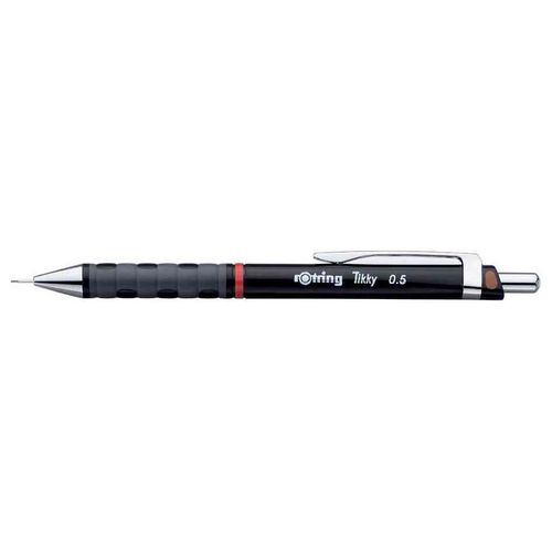 Rotring Lot De 12 Porte-Mines Fin Tikky 0,5 Mm, Noir