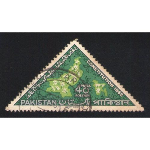 Pakistan 1962 Oblitéré Used Stamp Constitution 1962 Triangulaire