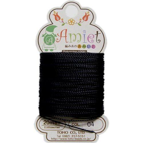 (Yarn) Toho Amiet 04. 5 Black  Kesetto (Japan Import)