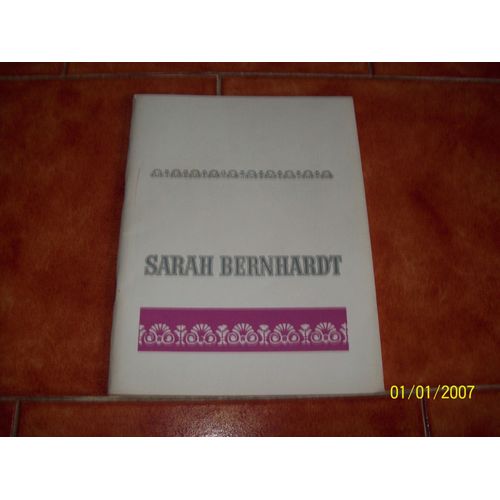 Programme Theatre Sarah Bernhardt