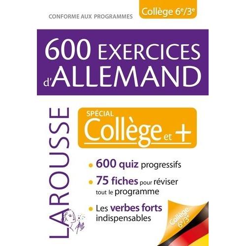 600 Exercices D'allemand Spécial Collège