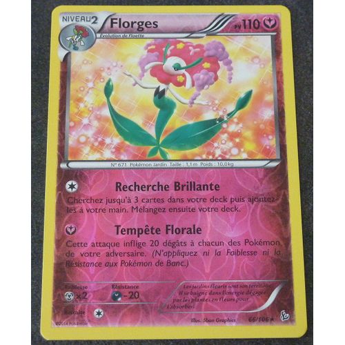 Florges 66/106 Holo Reverse Pokemon Série Etincelles