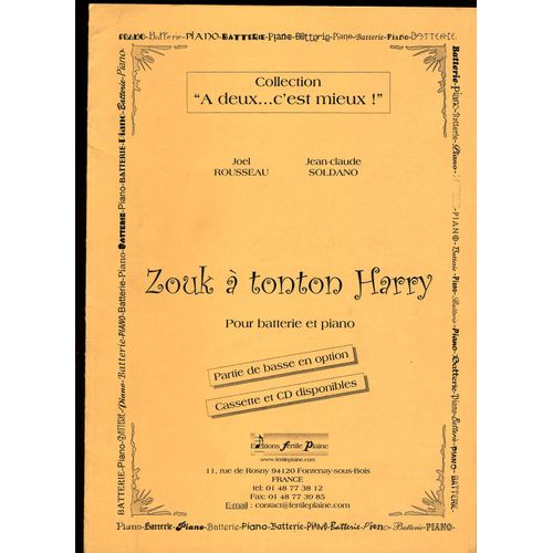 Zouk Àtonton Harry Pour Batterie Et Piano