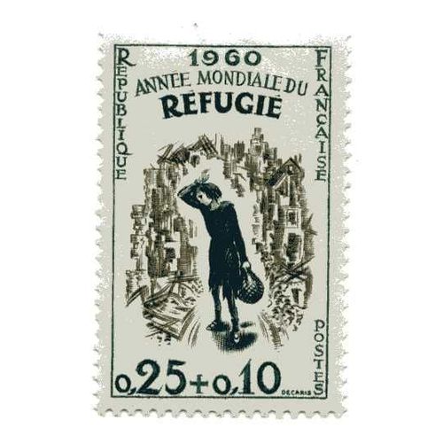 Timbre De L'année Mondiale Du Réfugié (1960) N° 1253 Neuf ++