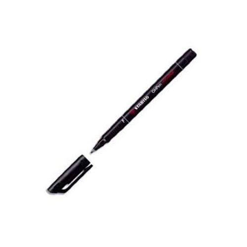 Stabilo Lot De 12 Stylos Feutre Ohpen Universal Permanent F 0,7 Mm Noir