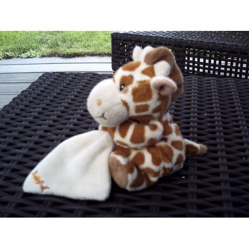 Doudou Peluche Mouchoir Girafe Baby Nat' Beige /Crème /Écru Marron Baby Nat' Babynat