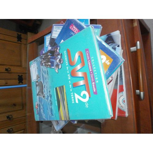 Lot De Manuels Scolaires Pour Seconde : Français,Anglais,Allemand, Histoire,Géographie,Mathématiques,Sciences Physiques,Svt, Ses, Tous Neuf Et Petit Format