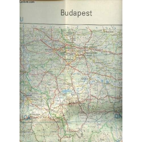 1 Carte Depliante En Couleurs De Budapest - Ausgabe 1-Dmg - Serie M 444 - N°34 / Echelle 1: 500000 /   De Dimension 80 Cm X 110 Cm Environ / Echelle 1: 500000.