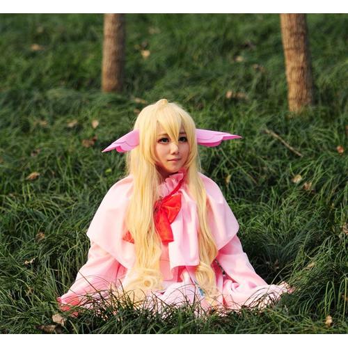 S Attacher et Couvre-Chef FINDPITAYA Anime Fairy Tail Déguisement Mavis Vermilion Adulte Cosplay Costume avec Châle