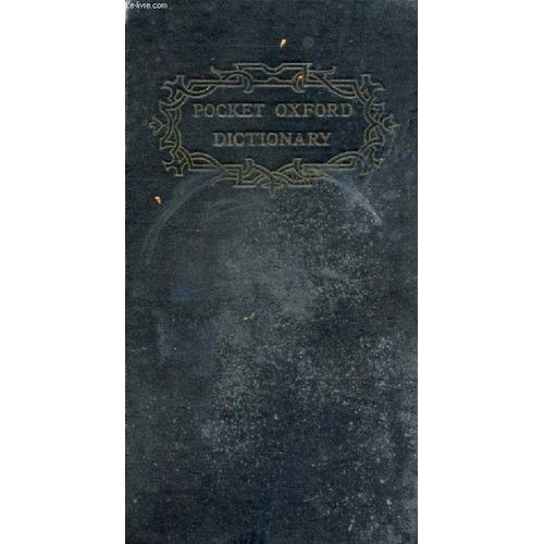 The Pocket Oxford Dictionary Of Current English