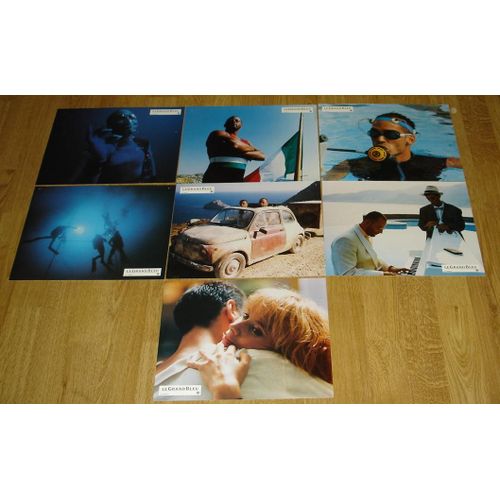 Le Grand Bleu - Jeu De 7 Photos D'exploitation Cinématographique Originale - Format 21x28 Cm - Un Film De Luc Besson Avec Rosanna Arquette, Jean-Marc Barr, Jean Reno, Paul Shenar - Année 1988