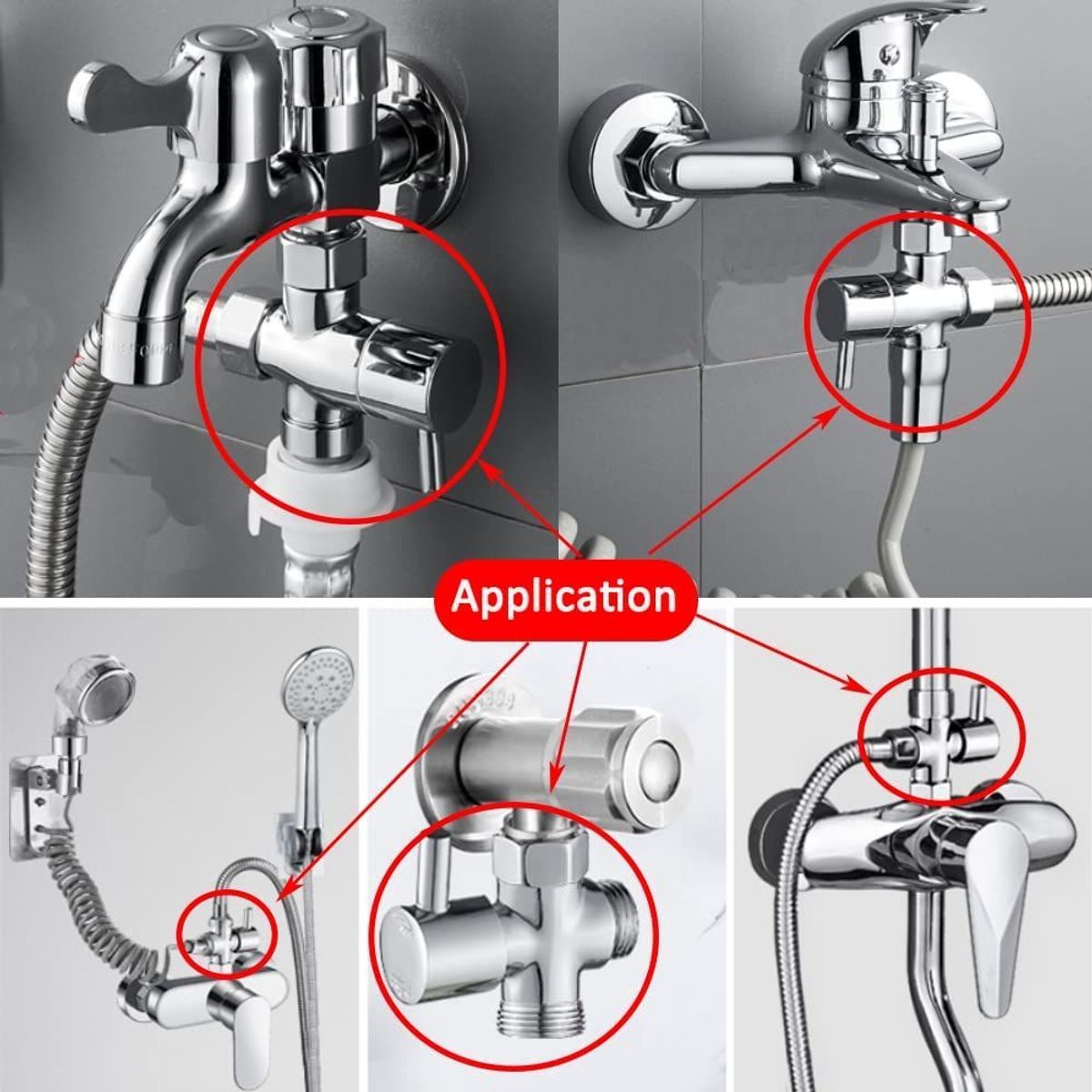 Vanne d'inversion pour changement de bras de douche - 5