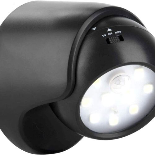 Applique D'extérieur Avec Détecteur De Mouvement | Éclairage Extérieur Led 1000 Lumens | Fonctionnement Sur Batterie