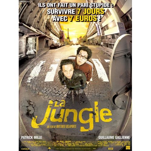La Jungle - Affiche Originale De Cinéma - Format 120x160 Cm - Un Film De Matthieu Delaporte Avec Anemone, Guy Bedos, Sophie Cattani, Guillaume Gallienne, Patrick Mille, Olivia Magnani - Année 2006