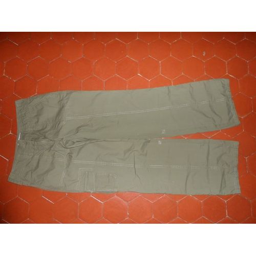 Pantalon Cargo Coton Kaki Casual Bpc