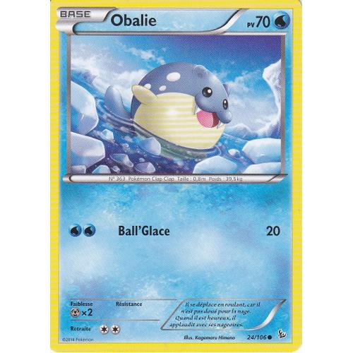 Carte Pokemon - Obalie - 24/106 - Xy Etincelles -