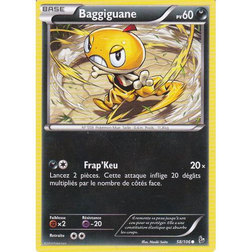 Carte Pokemon - Baggiguane 58/106 - Xy Etincelles -