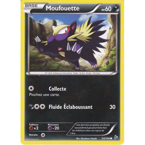 Carte Pokemon - Moufouette - 54/106 - Xy Etincelles -