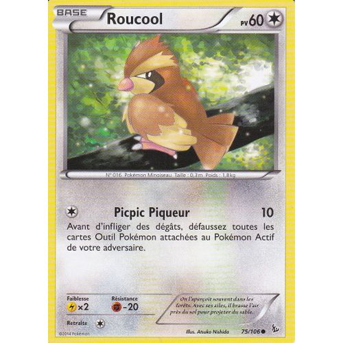 Carte Pokemon - Roucool - 75/106 - Xy Etincelles -