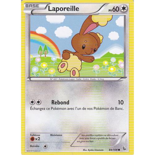 Carte Pokemon - Laporeille - 84/106 - Xy Etincelles -