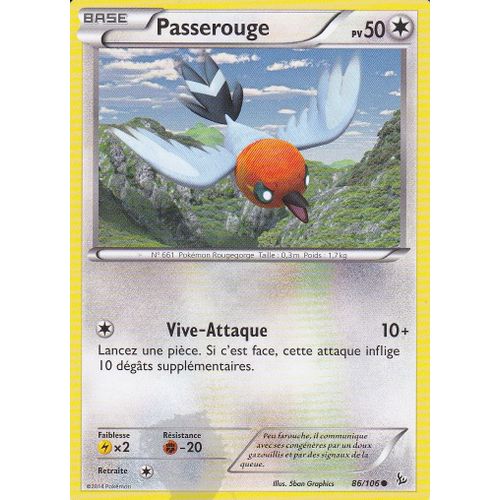 Carte Pokemon - Passerouge - 86/106 - Xy Etincelles -