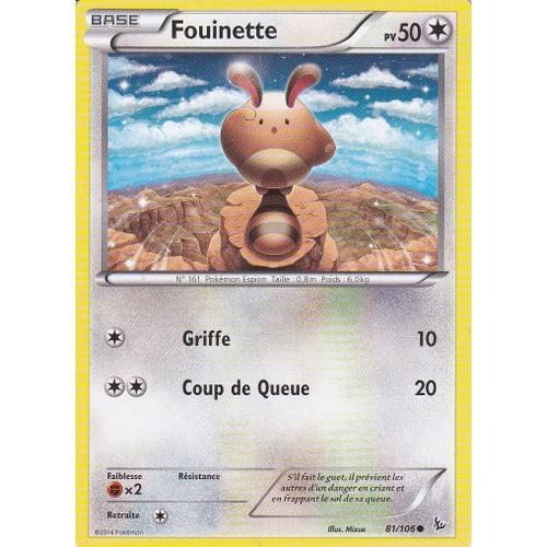 Carte Pokemon - Fouinette - 81/106 - Xy Etincelles -