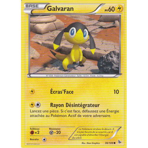 Carte Pokemon - Galvaran - 36/106 - Xy Etincelles -