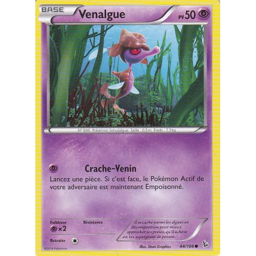 Carte Pokemon - Venalgue - 44/106 - Xy Etincelles -