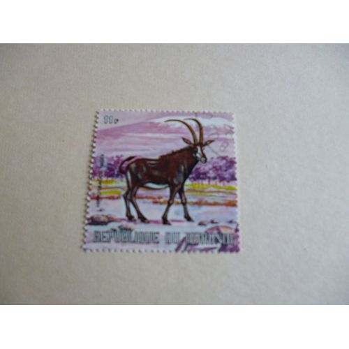 Timbre "Burundi :Hypotragus Niger".