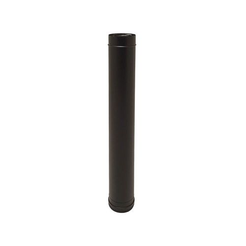 TDI Conduit concentrique en acier inoxydable polycombustible Noir longueur 100 cm Ø80-125 - à l'unité