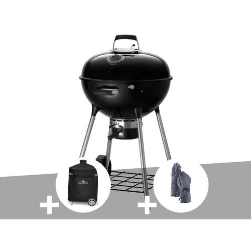 Barbecue à charbon Napoleon Kettle Premium 57 cm + Housse de protection + Gants pour barbecue - Napoleon