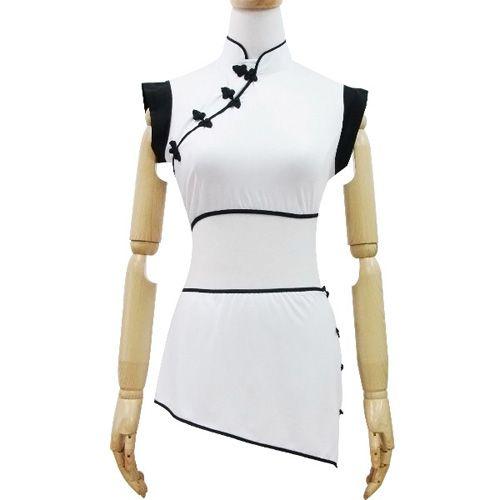 cheongsam traditionnel blanc