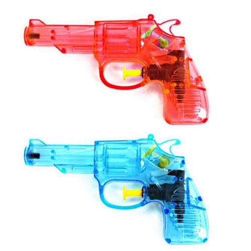2 Pistolet A Eau Colt 14 X 8.5 Cm Cm Rouge Et Bleu Jouet