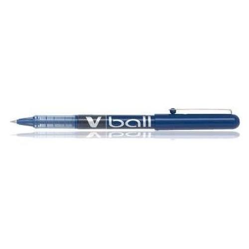 Pilot Lot De 3 Stylos Roller Vball Vb 5, Pointe Métal, Bleu