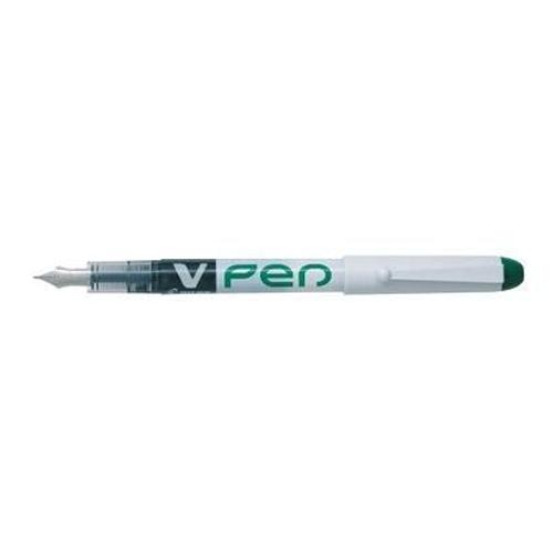 Pilot Lot De 12 Stylos Plume Jetable V-Pen Vert